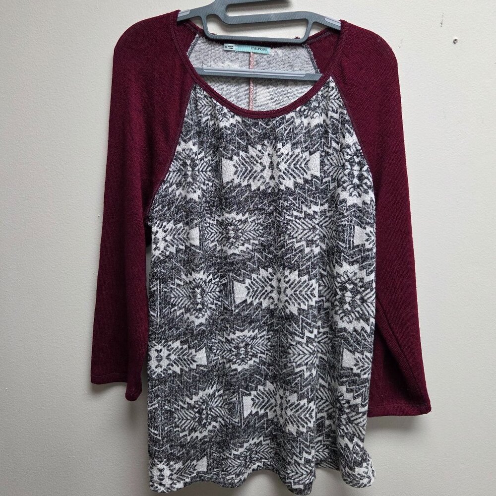 XL Maurices 3/4 sleeve top